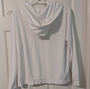 Barefoot Dreams Beach White Hoodie Sweater